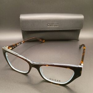 Guess Women's Glasses in Tortoise and Blue Black